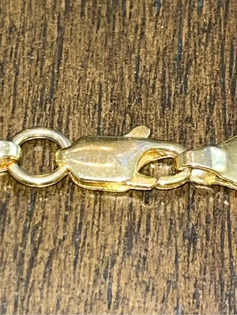 Gold Colored 23” Herringbone Chain Necklace, Lobster Clasp